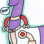 Dinosaur in a Robot Suit